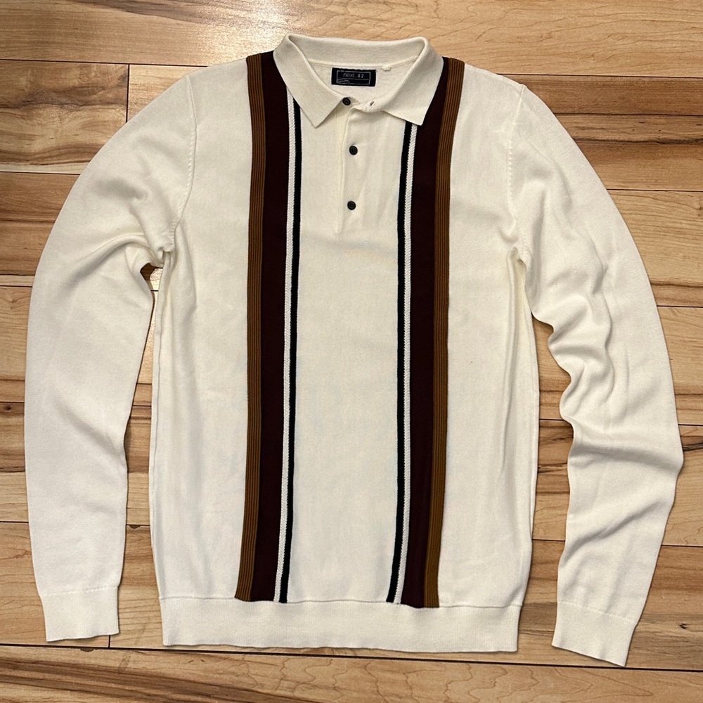 Next Boys Knitted Cotton Polo Sweater